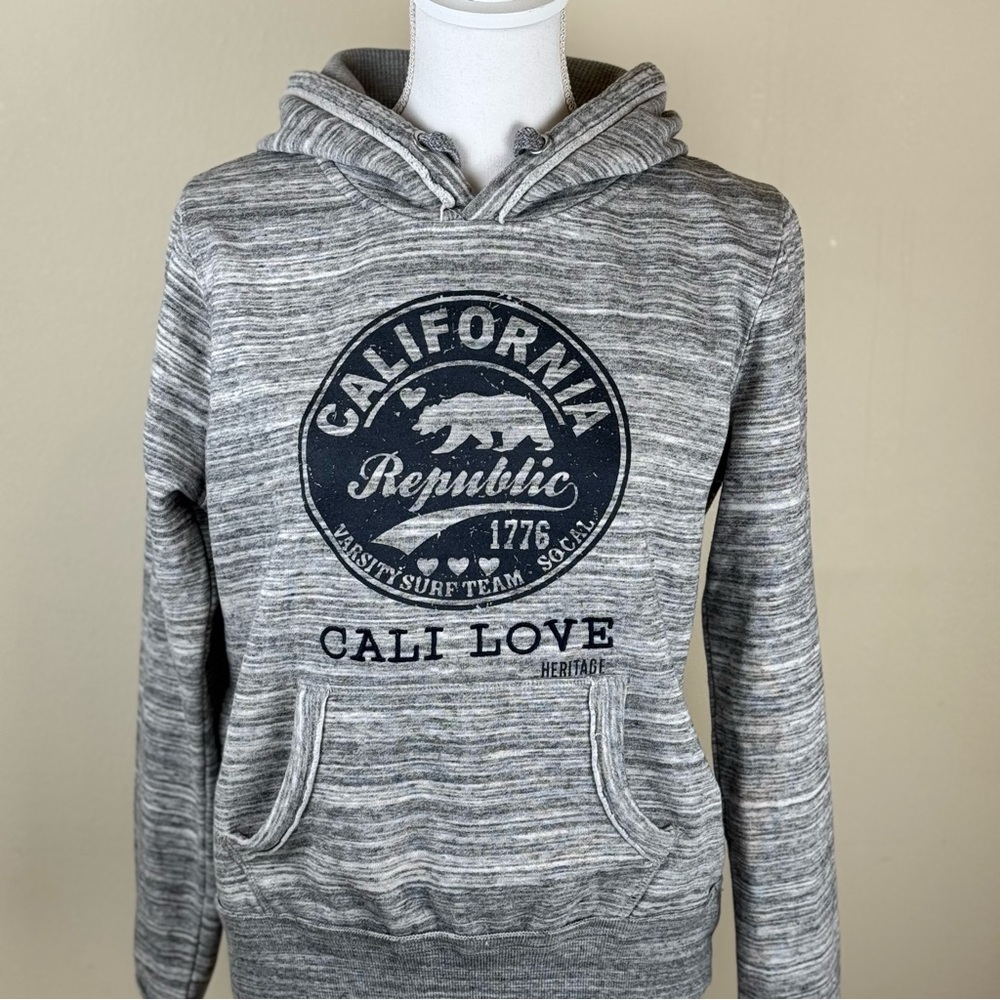 Cali Love Heritage Pacific Merchants Boy’s Large Hoodie Gray Pullover